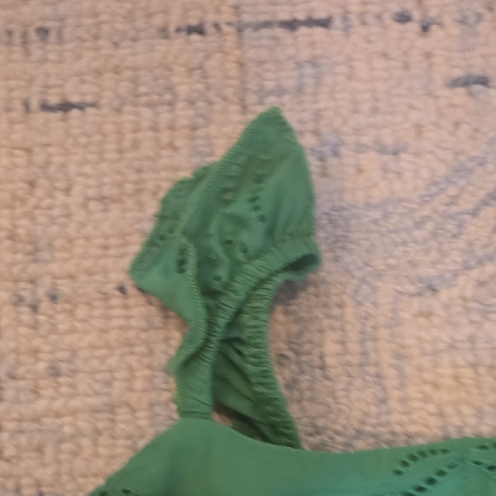 Chelsea & Violet Green Ruffled Smocked Sundress - Picture 3 of 7